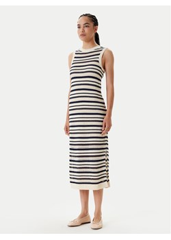 Tommy Hilfiger Sukienka dzianinowa WW0WW45649 Beżowy Slim Fit ze sklepu MODIVO w kategorii Sukienki - zdjęcie 183948122