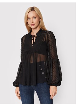 Guess Bluzka W2YH53 WDW52 Czarny Relaxed Fit ze sklepu MODIVO w kategorii Bluzki damskie - zdjęcie 183948172