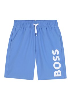 BOSS Szorty kąpielowe J51973 M Granatowy Regular Fit ze sklepu MODIVO w kategorii Kąpielówki chłopięce - zdjęcie 183948280