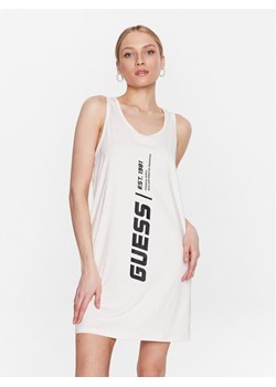 Guess Sukienka codzienna Ceara V3GP10 KBNV2 Beżowy Regular Fit ze sklepu MODIVO w kategorii Sukienki - zdjęcie 183948282