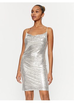 Vero Moda Sukienka koktajlowa 10295675 Srebrny Regular Fit ze sklepu MODIVO w kategorii Sukienki - zdjęcie 183948301