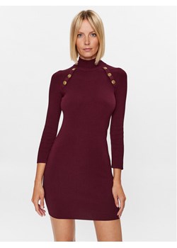 Marella Sukienka dzianinowa Estasi 2333260237200 Bordowy Slim Fit ze sklepu MODIVO w kategorii Sukienki - zdjęcie 183948330