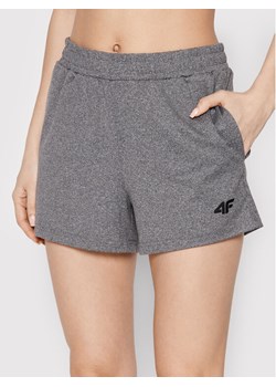4F Szorty sportowe H4L22-SKDF350 Szary Regular Fit ze sklepu MODIVO w kategorii Szorty - zdjęcie 183948344