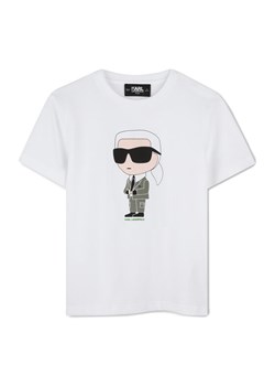 Karl Lagerfeld Kids T-Shirt Z30437 D Biały Regular Fit ze sklepu MODIVO w kategorii T-shirty chłopięce - zdjęcie 183948414