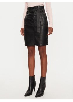Morgan Spódnica z imitacji skóry 232-JANI Czarny Slim Fit ze sklepu MODIVO w kategorii Spódnice - zdjęcie 183948422