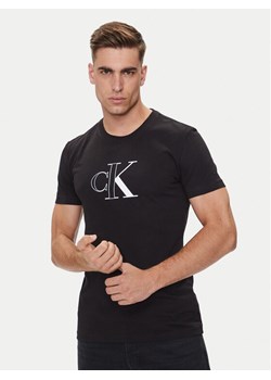 Calvin Klein Jeans T-Shirt Outline Monologo J30J325678 Czarny Slim Fit - id: 0000303864316 - marki Calvin Klein - 183948444 Calvin Klein Jeans T-Shirt Outline Monologo J30J325678 Czarny Slim Fit ze sklepu MODIVO w kategorii T-shirty męskie - zdjęcie 183948444
