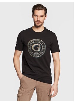 Guess T-Shirt Round Logo M3GI11 J1314 Czarny Slim Fit ze sklepu MODIVO w kategorii T-shirty męskie - zdjęcie 183948450