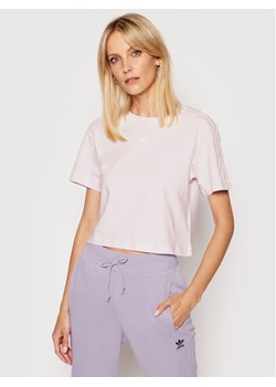 adidas T-Shirt Tennis Luxure Cropped H56453 Różowy Cropped Fit ze sklepu MODIVO w kategorii Bluzki damskie - zdjęcie 183948550