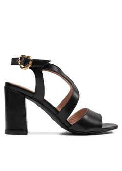 LOVE MOSCHINO Sandały JA16118G0IIA0000 Czarny ze sklepu MODIVO w kategorii Sandały damskie - zdjęcie 183948621