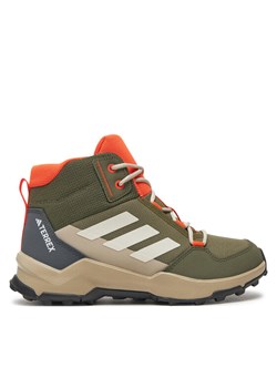 adidas Trekkingi Terrex Ax4r Mid IF6523 Zielony ze sklepu MODIVO w kategorii Buty trekkingowe dziecięce - zdjęcie 183948653