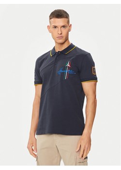 Aeronautica Militare Polo 241PO1703P316 Granatowy Regular Fit ze sklepu MODIVO w kategorii T-shirty męskie - zdjęcie 183948691