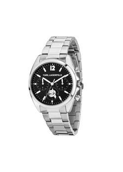 KARL LAGERFELD Zegarek R0553101504 Srebrny ze sklepu MODIVO w kategorii Zegarki - zdjęcie 183948703