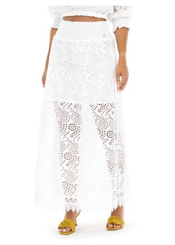 Guess Spódnica trapezowa Rafa W3GD69 WFDC0 Biały Regular Fit ze sklepu MODIVO w kategorii Spódnice - zdjęcie 183948714