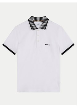 Boss Polo J51177 D Biały Slim Fit ze sklepu MODIVO w kategorii T-shirty chłopięce - zdjęcie 183948922