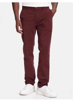 BOSS Chinosy 50510933 Bordowy Slim Fit ze sklepu MODIVO w kategorii Spodnie męskie - zdjęcie 183949042
