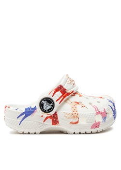 Crocs Klapki Classic Character Print Clog T 209697 Biały ze sklepu MODIVO w kategorii Klapki dziecięce - zdjęcie 183949080