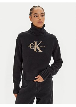 Calvin Klein Jeans Golf Chenille J20J224229 Czarny Regular Fit ze sklepu MODIVO w kategorii Swetry damskie - zdjęcie 183949081