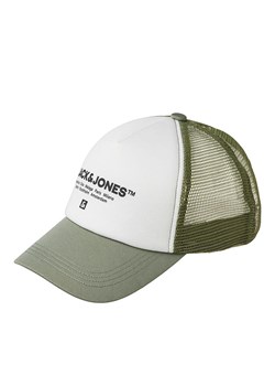 JACK &amp; JONES Junior Czapka &quot;Script&quot; w kolorze oliwkowo-białym ze sklepu Limango Polska w kategorii Czapki dziecięce - zdjęcie 183968584