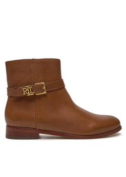 Botki Lauren Ralph Lauren 802946807002 Brązowy ze sklepu eobuwie.pl w kategorii Botki - zdjęcie 183969580