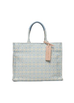Torebka Coccinelle Never Without Bag Monogram E1 MBD 18 02 01 Błękitny ze sklepu eobuwie.pl w kategorii Torby Shopper bag - zdjęcie 183969594