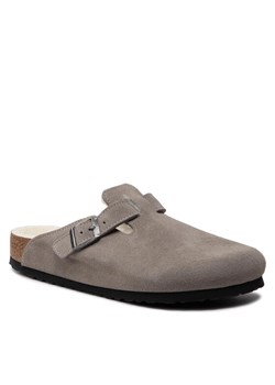 Kapcie Birkenstock Boston 1017650 Szary ze sklepu eobuwie.pl w kategorii Klapki męskie - zdjęcie 183969663