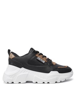 Sneakersy Versace Jeans Couture Speedtrack 77VA3SC2 Czarny ze sklepu eobuwie.pl w kategorii Buty sportowe damskie - zdjęcie 183969680