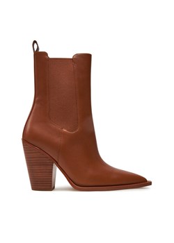 Kowbojki Michael Kors Leni Leather Boot 40T4LNHE5L Brązowy ze sklepu eobuwie.pl w kategorii Botki - zdjęcie 183969753