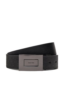 Pasek Męski Calvin Klein Adj/Rev Formal Plaque Mono 35mm K50K511573 Czarny ze sklepu eobuwie.pl w kategorii Paski męskie - zdjęcie 183969803