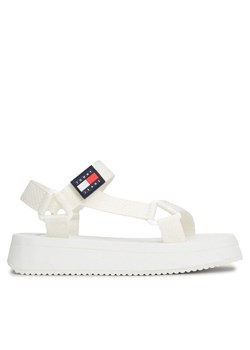 Sandały Tommy Jeans Tjw Eva Sandal EN0EN02466 Écru ze sklepu eobuwie.pl w kategorii Sandały damskie - zdjęcie 183969903