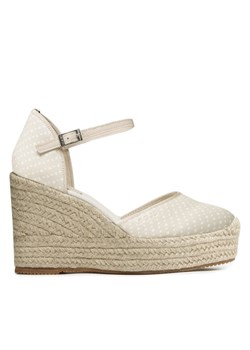Espadryle BOSS Madeira 50493132 Beżowy ze sklepu eobuwie.pl w kategorii Espadryle damskie - zdjęcie 183970060