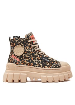 Trapery Palladium Revolt Hi Wild 99124-260-M Beżowy ze sklepu eobuwie.pl w kategorii Workery damskie - zdjęcie 183970061