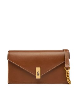 Torebka Polo Ralph Lauren 427961946003 Brązowy ze sklepu eobuwie.pl w kategorii Listonoszki - zdjęcie 183970150