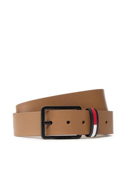 Pasek Męski Tommy Jeans Tjm Elevated Leather 3.5 AM0AM09004 Brązowy ze sklepu eobuwie.pl w kategorii Paski męskie - zdjęcie 183970211