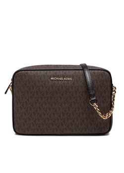 Torebka MICHAEL Michael Kors Jet Set 32F1GJ6C7B Brązowy ze sklepu eobuwie.pl w kategorii Listonoszki - zdjęcie 183970270