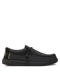Mokasyny Hey Dude Wally Sport Mesh 40403-060 Czarny - id: 0000304372124 - marki eobuwie.pl - 183970284 Mokasyny Hey Dude Wally Sport Mesh 40403-060 Czarny ze sklepu eobuwie.pl w kategorii Mokasyny męskie - zdjęcie 183970284