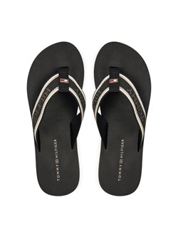 Japonki Tommy Hilfiger Im Hilfiger Beach Sandal FW0FW08015 Czarny ze sklepu eobuwie.pl w kategorii Klapki damskie - zdjęcie 183970490