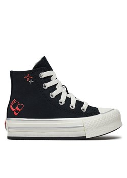 Trampki Converse Chuck Taylor All Star Eva Lift A09122C Czarny ze sklepu eobuwie.pl w kategorii Trampki dziecięce - zdjęcie 183970550