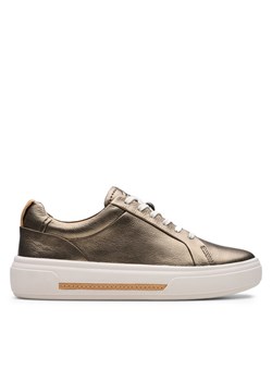 Sneakersy Clarks Hollyhock Walk 26178843 Złoty ze sklepu eobuwie.pl w kategorii Buty sportowe damskie - zdjęcie 183970610