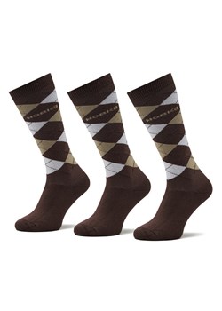 Zestaw 3 par wysokich skarpet unisex Horka Riding Socks 145450 Brązowy ze sklepu eobuwie.pl w kategorii Skarpetki dziecięce - zdjęcie 183970660