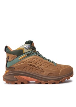 Trekkingi Merrell Moab Speed 2 Mid Ltr Wp J038426 Brązowy ze sklepu eobuwie.pl w kategorii Buty trekkingowe damskie - zdjęcie 183970740