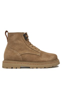 Botki Birkenstock Highwood Lace Mid W Leve 1028922 Beżowy ze sklepu eobuwie.pl w kategorii Botki - zdjęcie 183970764