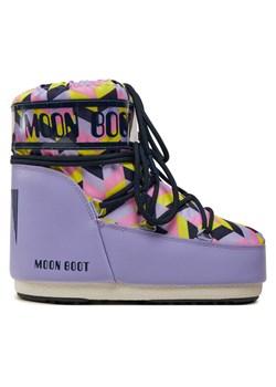 Śniegowce Moon Boot Mb Icon Low Optical 80D1409550 Fioletowy ze sklepu eobuwie.pl w kategorii Śniegowce damskie - zdjęcie 183970910