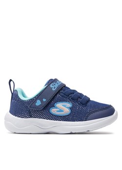 Sneakersy Skechers Easy Peasy 302885N/BLTQ Granatowy ze sklepu eobuwie.pl w kategorii Buty sportowe dziecięce - zdjęcie 183970931