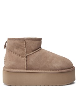 Śniegowce EMU Australia Stinger Micro Flatform W13082 Beżowy ze sklepu eobuwie.pl w kategorii Śniegowce damskie - zdjęcie 183971040