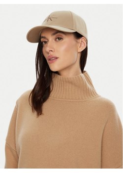 Czapka z daszkiem Calvin Klein Mono Logo Embro K60K612317 Beżowy ze sklepu eobuwie.pl w kategorii Czapki z daszkiem damskie - zdjęcie 183971193