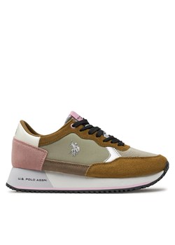 Sneakersy U.S. Polo Assn. Sacha002 SACHA002W/4ST1 Brązowy ze sklepu eobuwie.pl w kategorii Buty sportowe damskie - zdjęcie 183971200