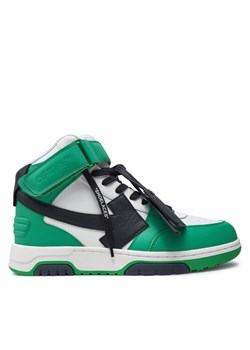 Sneakersy Off-White OMIA259S23LEA0015510 Zielony ze sklepu eobuwie.pl w kategorii Buty sportowe męskie - zdjęcie 183971262