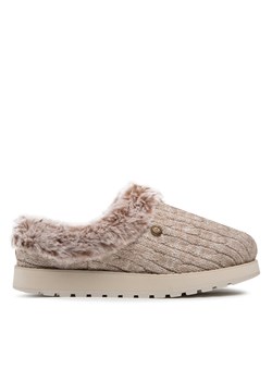 Kapcie Skechers Ice Angel 31204/LTBR Beżowy ze sklepu eobuwie.pl w kategorii Kapcie damskie - zdjęcie 183971380