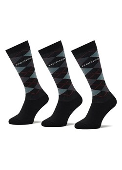 Zestaw 3 par wysokich skarpet unisex Horka Riding Socks 145450-0000-0206 Czarny ze sklepu eobuwie.pl w kategorii Skarpetki dziecięce - zdjęcie 183971493