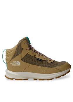 Trekkingi The North Face Fastpack Hiker Mid Wp NF0A7W5VV7O1 Beżowy ze sklepu eobuwie.pl w kategorii Buty trekkingowe dziecięce - zdjęcie 183971564